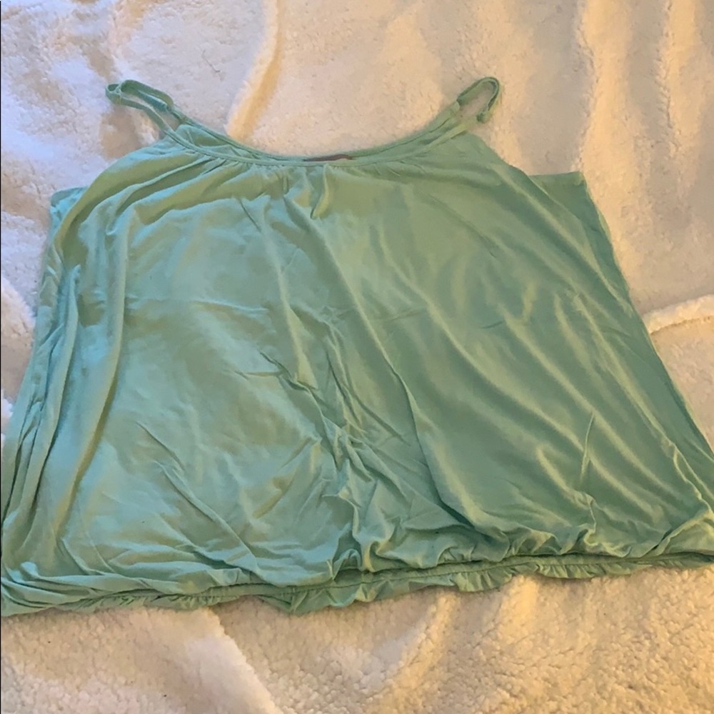 Zoe & Bella Green PJ Tank Top